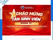 Tổng hợp 51+ mẫu backdrop chào mừng tân sinh viên trang trọng, ấn tượng