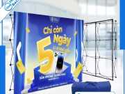 In backdrop hiflex trọn gói, khung lắp ráp di động chuyên nghiệp