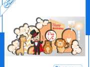 14 Mẫu Backdrop Thôi Nôi Đẹp, Dễ Thương Cho Bé