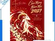 99+ Mẫu Poster Tết, Chúc Mừng Năm Mới 2027 Đẹp & Chuẩn In Ấn
