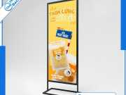 Standee chân sắt ngoài trời bền đẹp, chống gió lấy ngay tại TPHCM