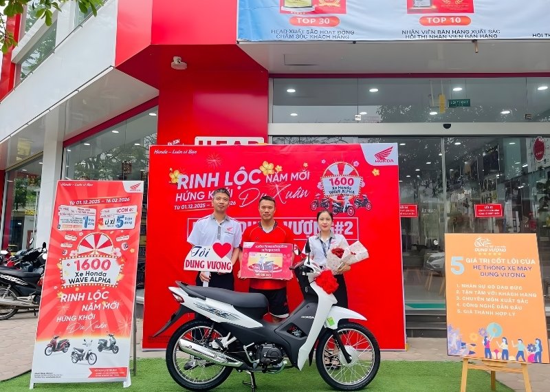 Backdrop bốc thăm trúng thưởng năm mới