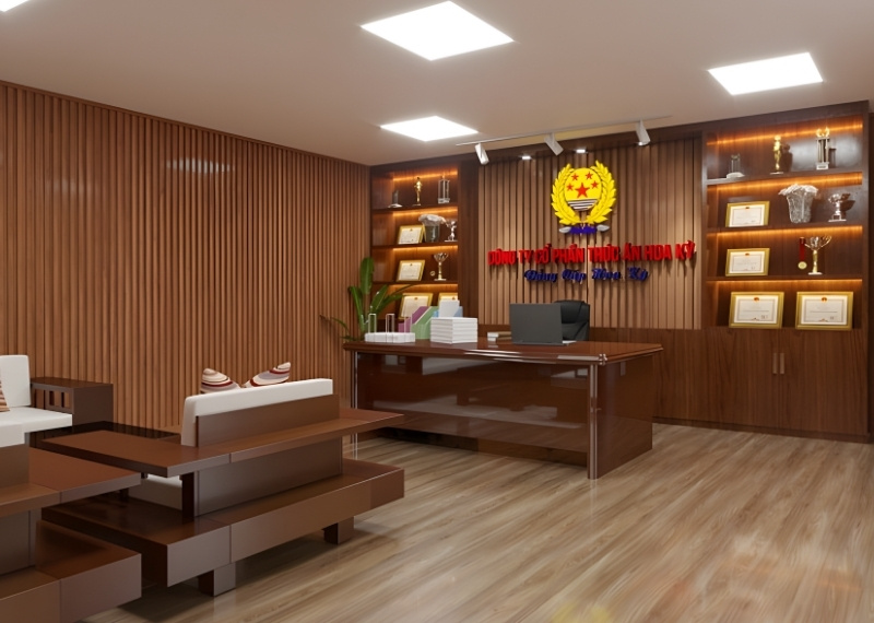 backdrop c&ocirc;ng ty tại văn ph&ograve;ng gi&aacute;m đốc