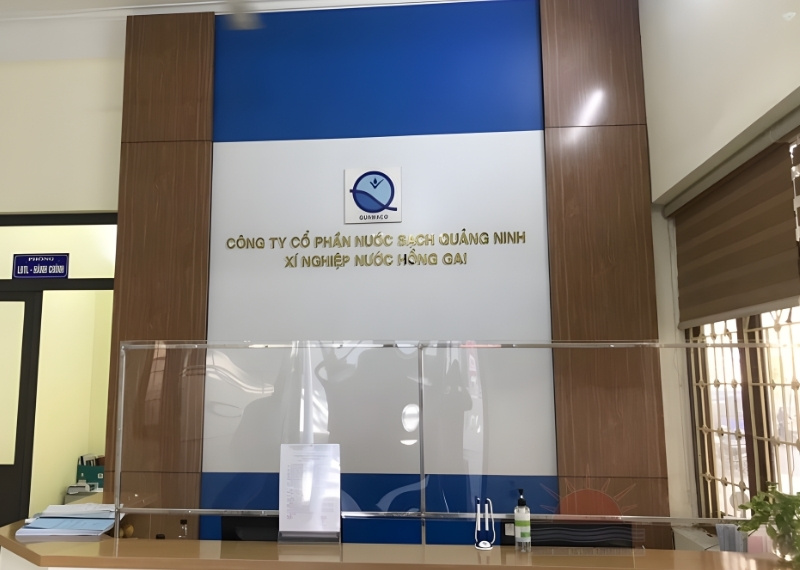 V&aacute;ch logo c&ocirc;ng ty Hồng Giai