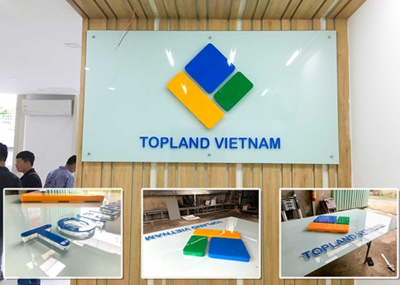 V&aacute;ch logo c&ocirc;ng ty Topland VietNam
