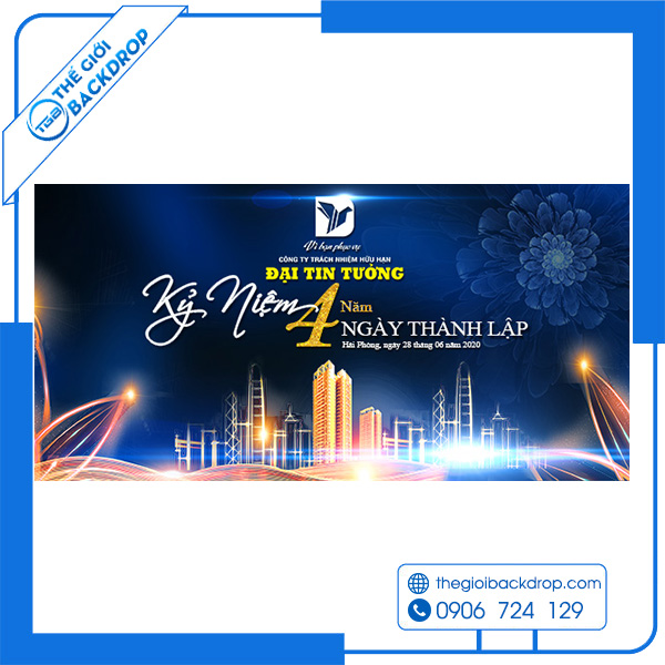 10 Mẫu Backdrop Kỷ Niệm Thành Lập Công Ty Chuyên Nghiệp