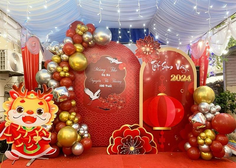 Backdrop mừng thọ đẹp