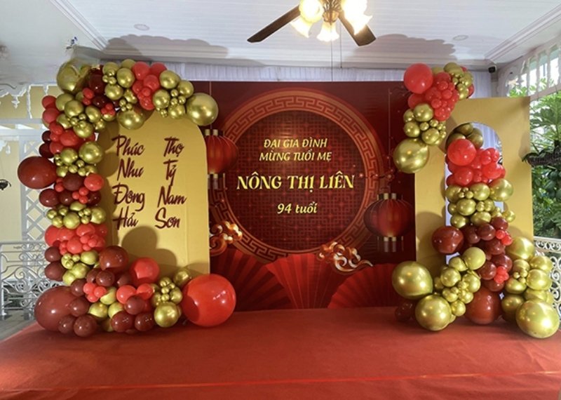 background mừng thọ