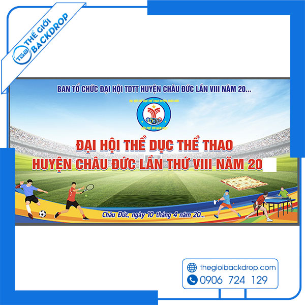 15+ Mẫu Backdrop Ngày Hội Thể Thao Chuyên Nghiệp