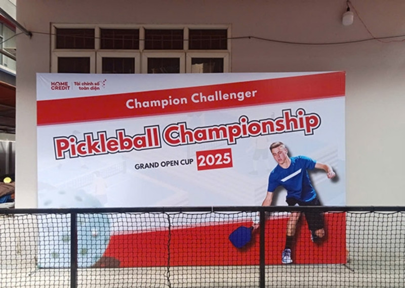 Backdrop giải pickleball champion