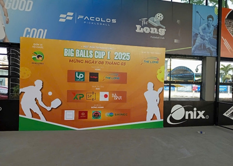 Backdrop giải pickleball