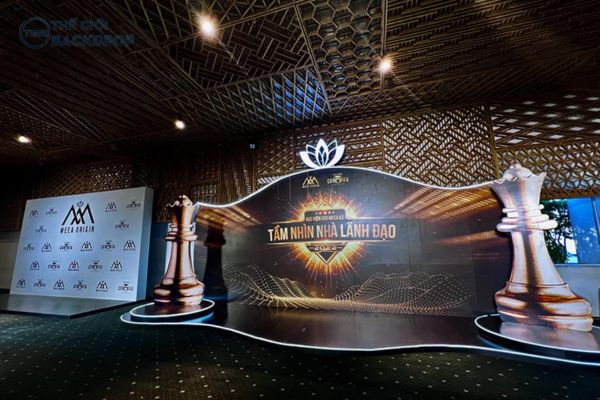 Backdrop s&acirc;n khấu tầm nh&igrave;n l&atilde;nh đạo