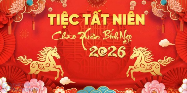 Backdrop tiệc tất ni&ecirc;n