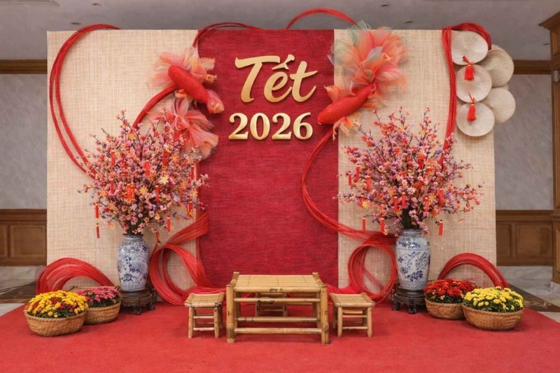 Backdrop Tết cổ truyền