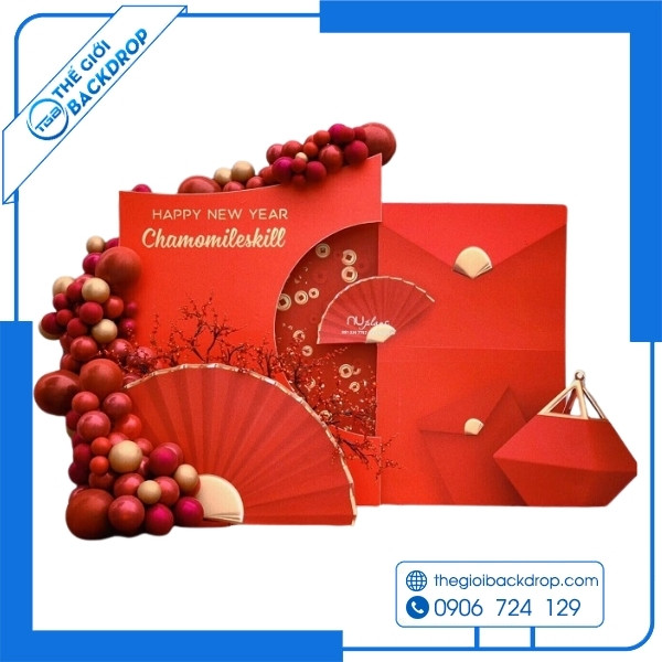 21+ mẫu background, backdrop Tết ấn tượng, mang lại may mắn
