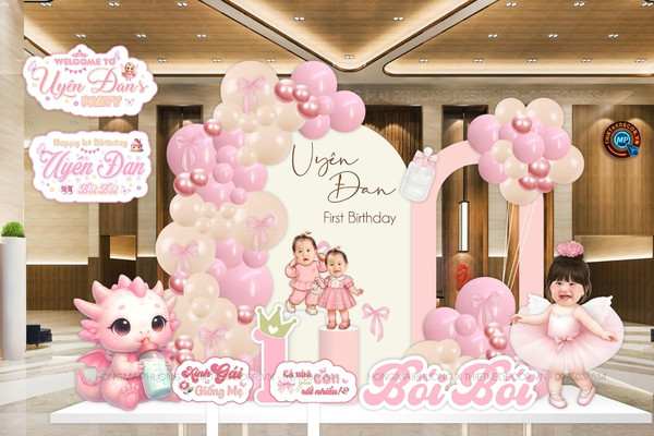 background thôi nôi bé gái tuổi rồng