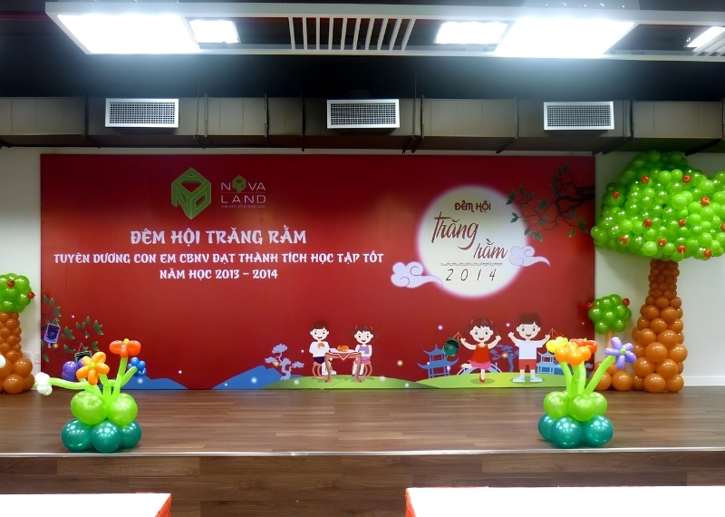Backdrop Trung Thu Đ&ecirc;m Hội Trăng Rầm