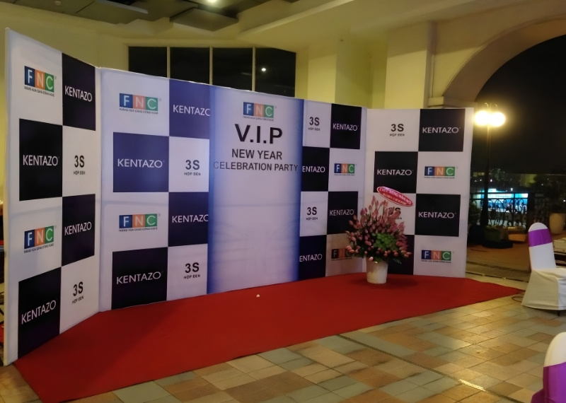 Backdrop new year party