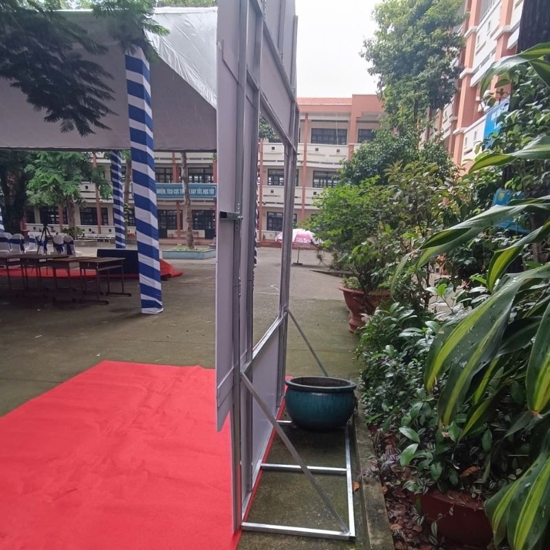 Hình ảnh mặt sau backdrop check-in