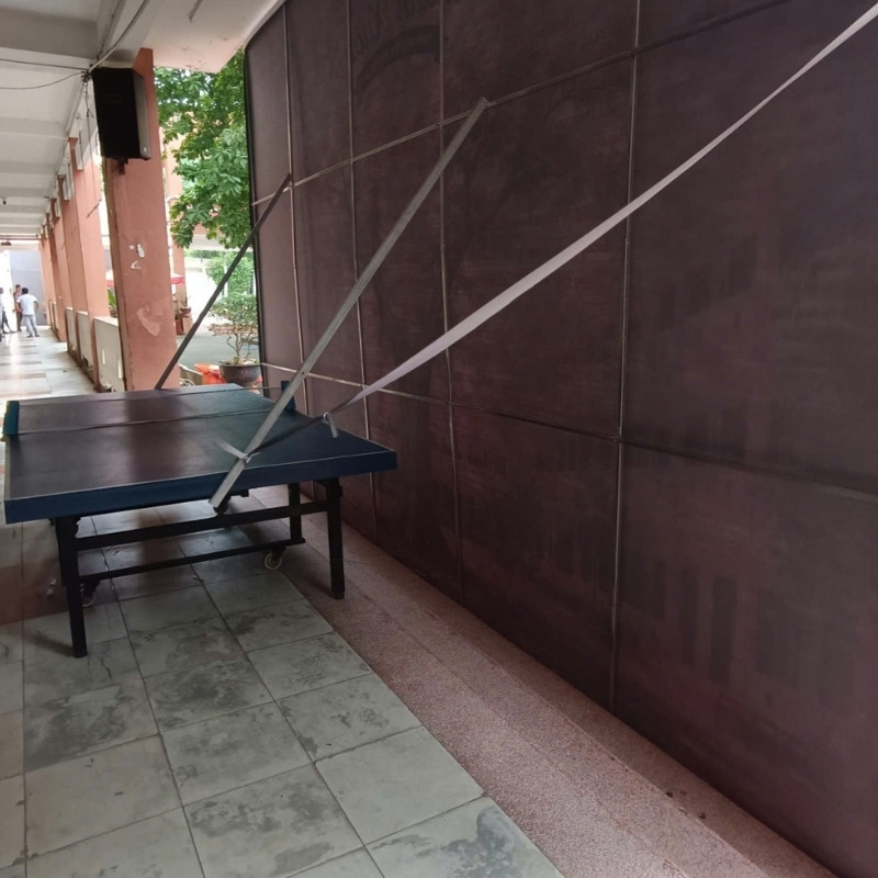 Hình ảnh mặt sau backdrop cổng trước