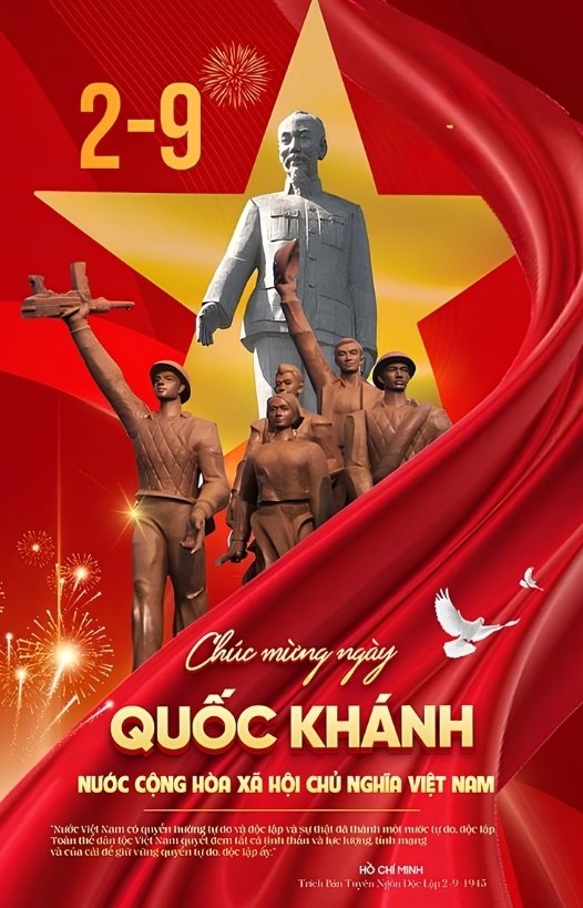 Poster ch&uacute;c mừng ng&agrave;y Quốc Kh&aacute;nh
