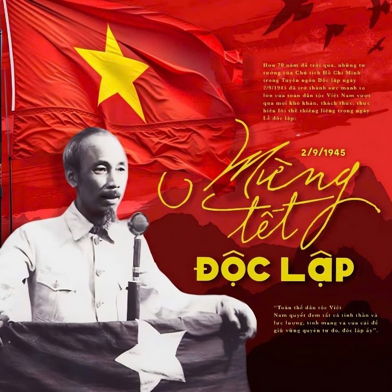 Poster mừng Tết độc lập