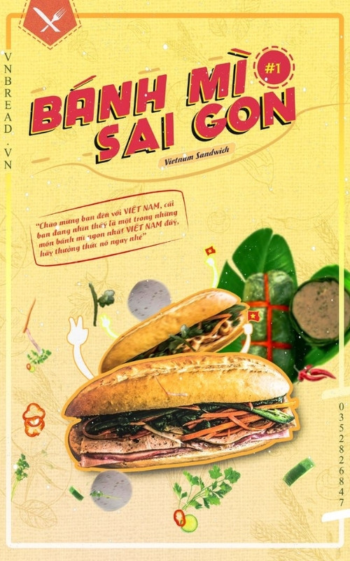Poster b&aacute;nh m&igrave; S&agrave;i G&ograve;n