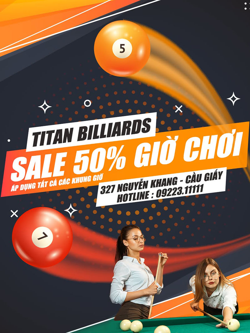 Poster Titan Billiards Sale