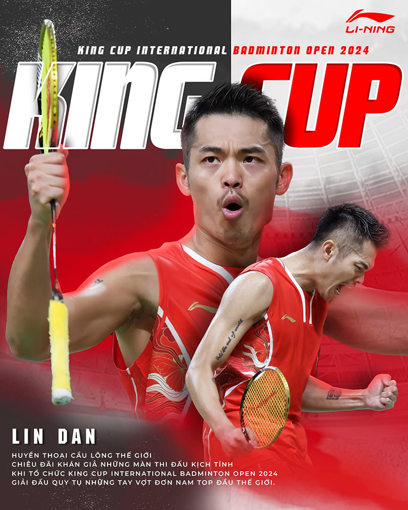 Poster giải cầu l&ocirc;ng King Cup