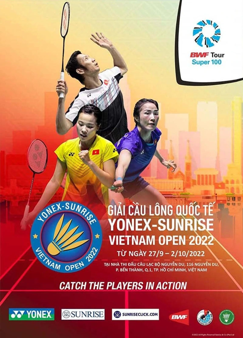 Poster giải cầu l&ocirc;ng to&agrave;n quốc