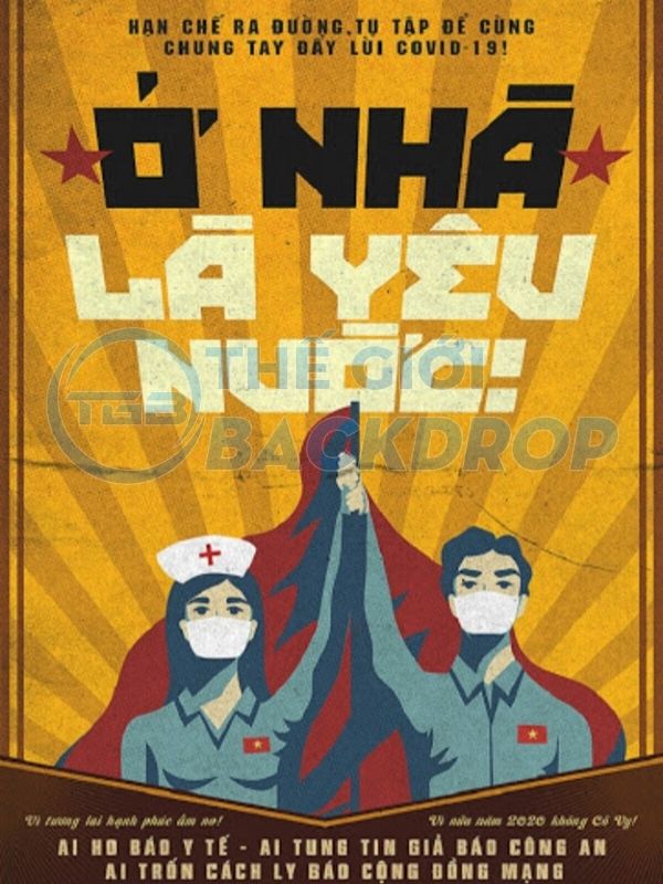 Poster cổ động Covid 19