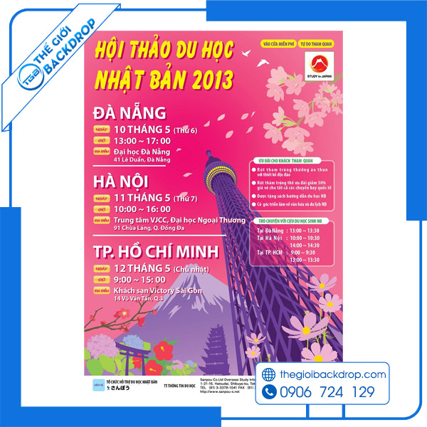 17 Mẫu Poster Du Học Đẹp, Ấn Tượng, Thu Hút Học Viên Đăng Ký