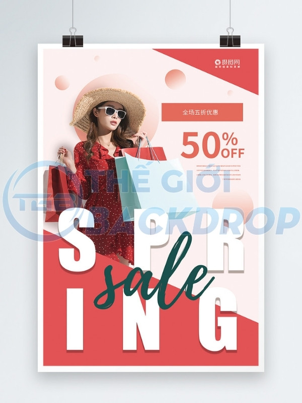Poster giảm giá ấn tượng