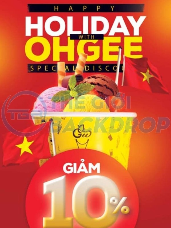 Poster giảm giá holiday