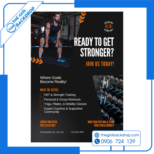 13+ Mẫu Poster Gym Đẹp, Tạo Động Lực, Ấn Tượng