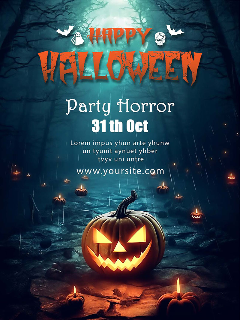 Poster Halloween ấn tượng