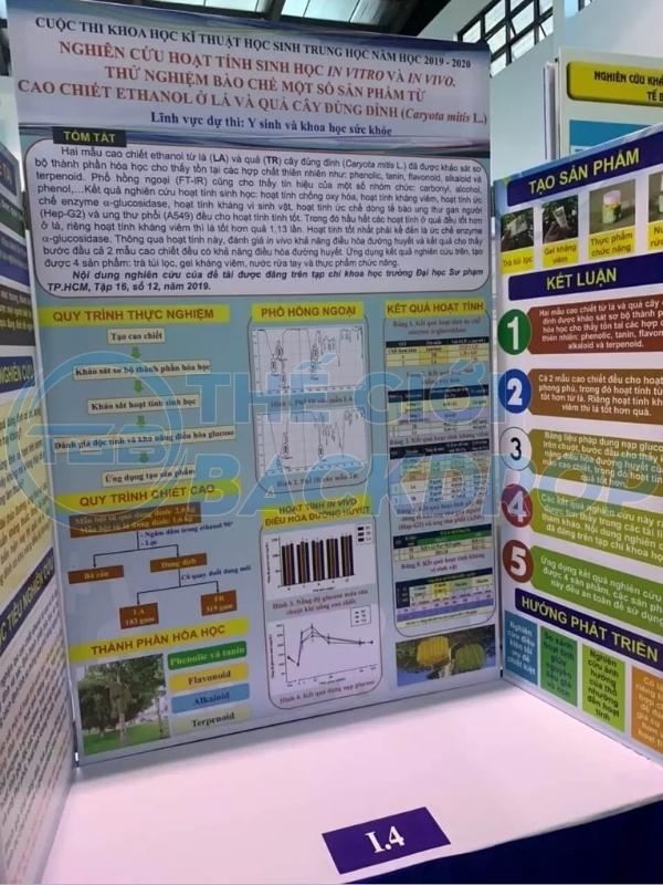 Nguyên tắc màu sắc và hình ảnh về poster khoa học