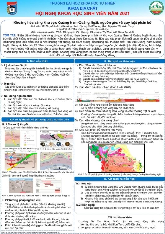 Poster nghi&ecirc;n cứu khoa học địa chất
