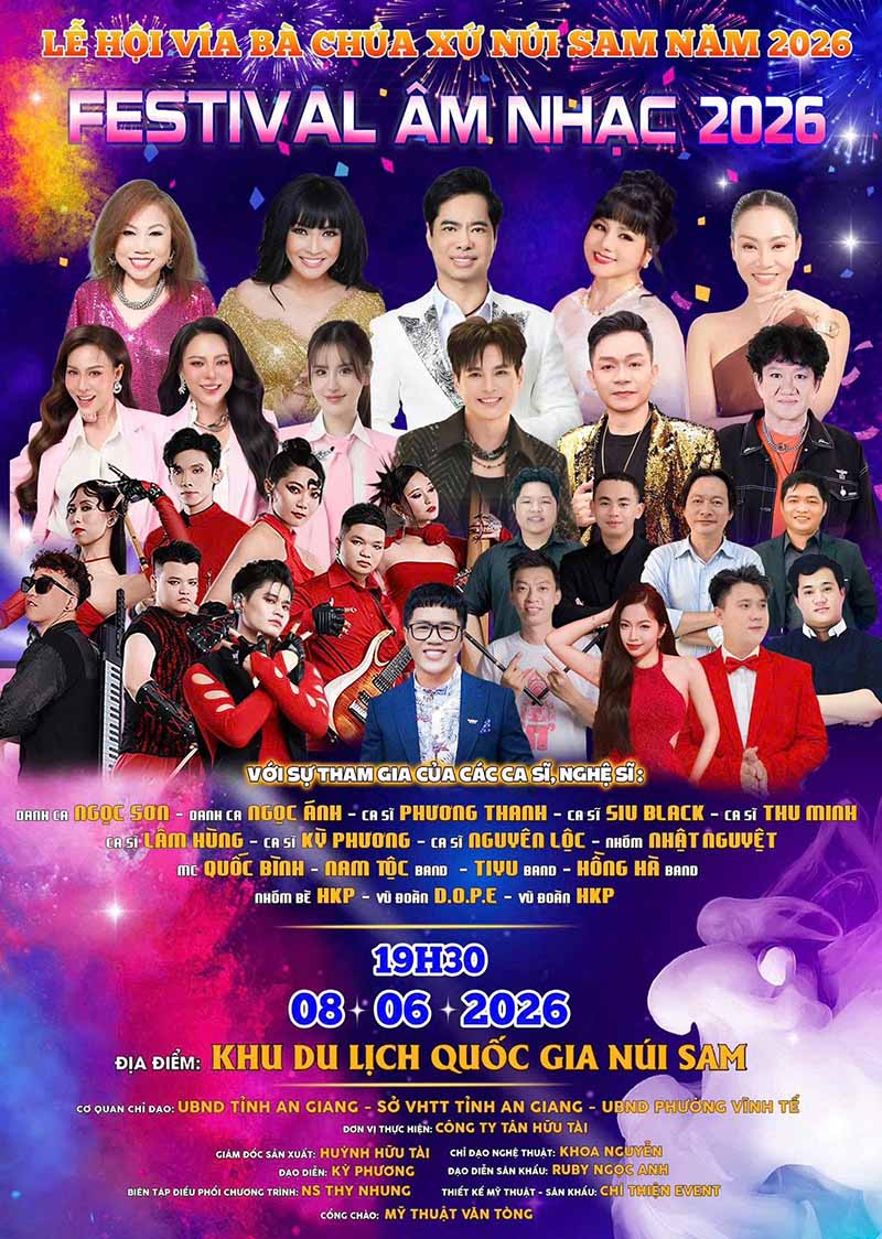 Poster lễ hội âm nhạc