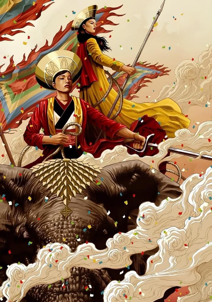 Poster Hai B&agrave; Trưng