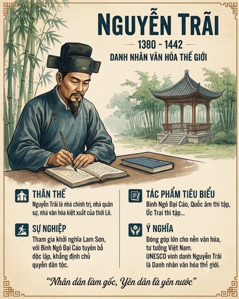 Poster về Nguyễn Tr&atilde;i