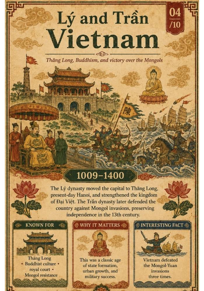 Poster thời L&yacute; v&agrave; Trần