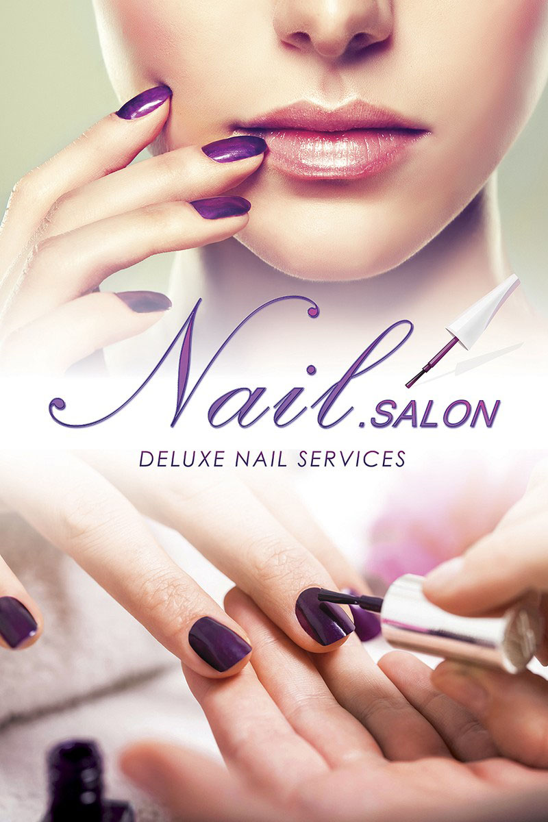 Mẫu poster nails truyền thông