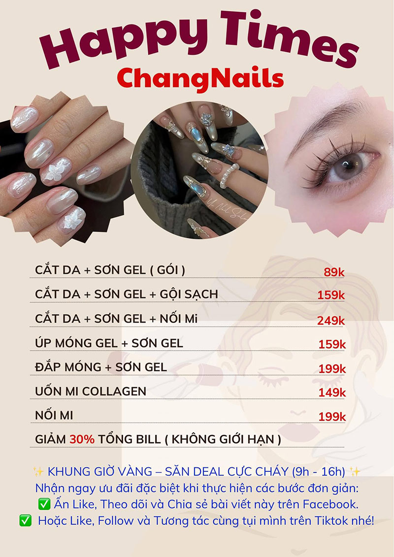 Poster khuyến mãi Chang Nails