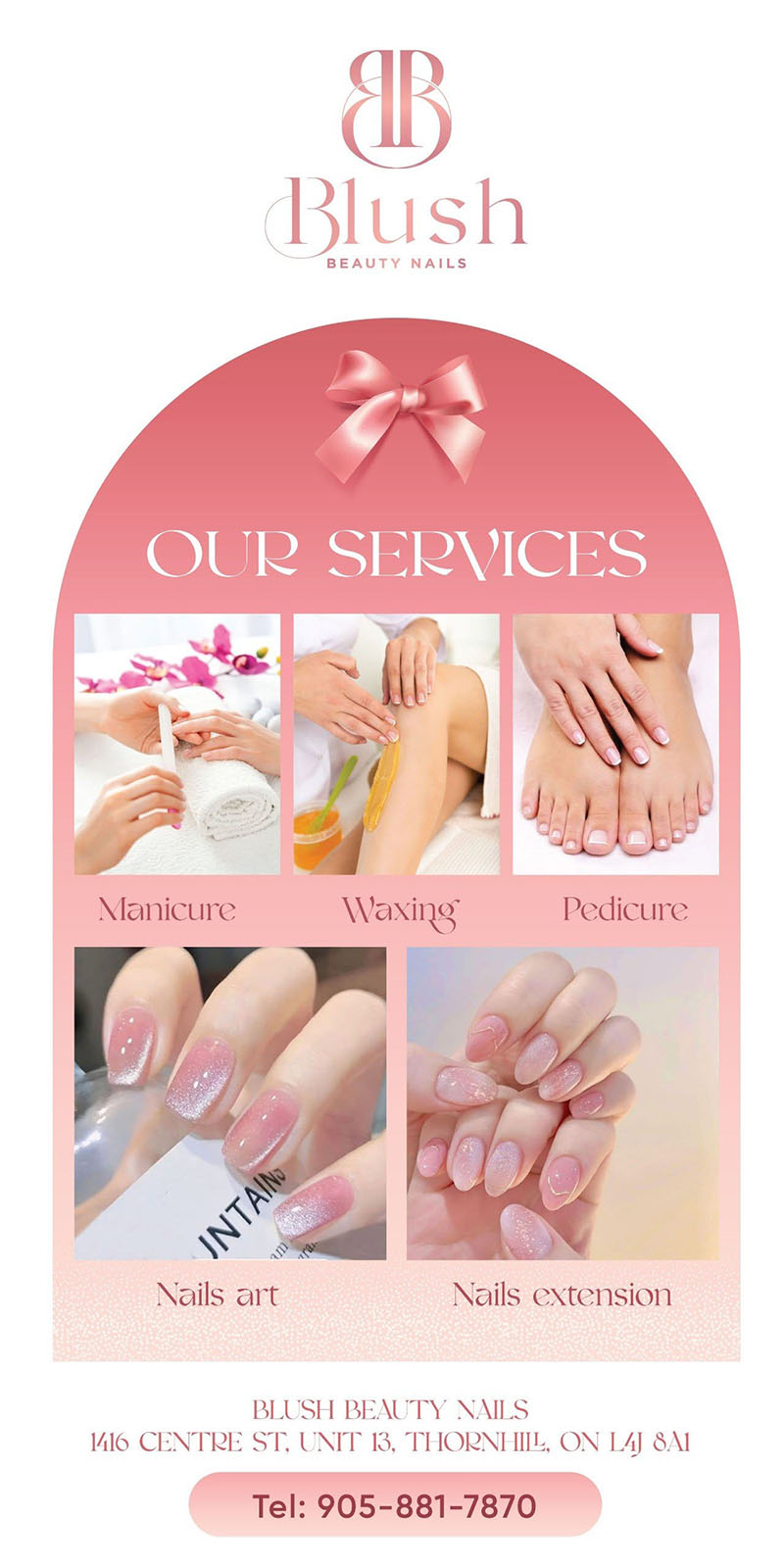 Poster truyền thông Blush Nails