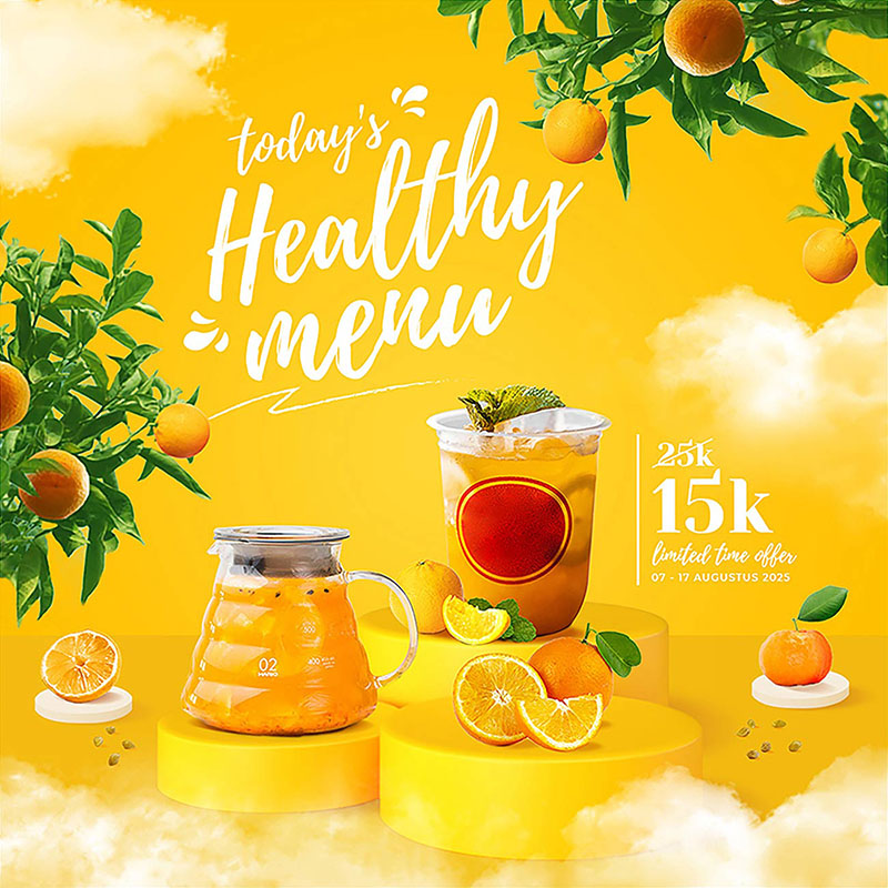 Poster nước giải kh&aacute;t tone nổi bật