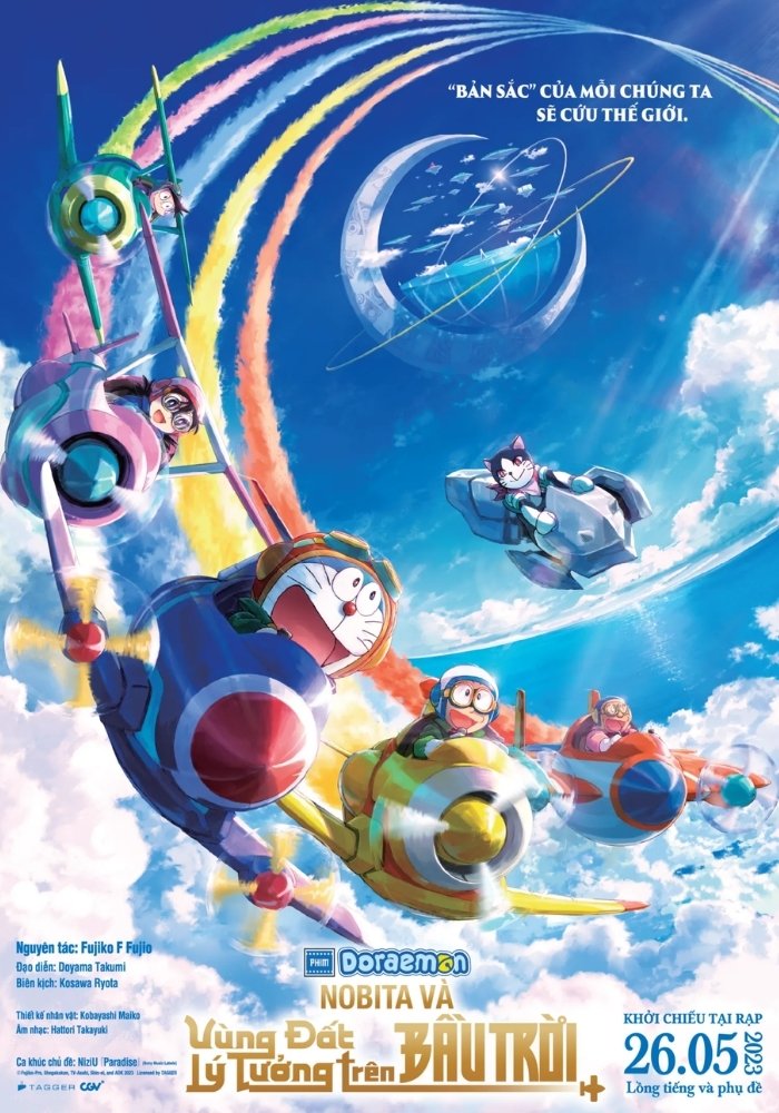Poster Nobita Và Vùng Đất Lý Tưởng Trên Bầu Trời