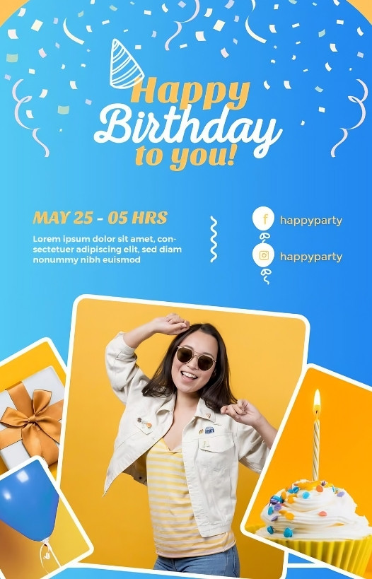 Poster sinh nhật xịn x&ograve;
