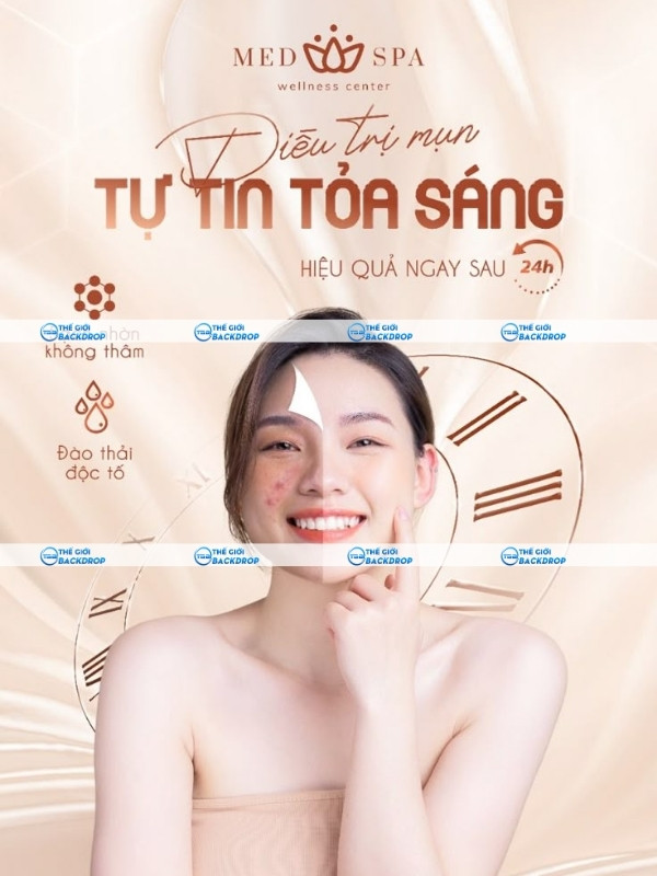 Poster điều trị mụn