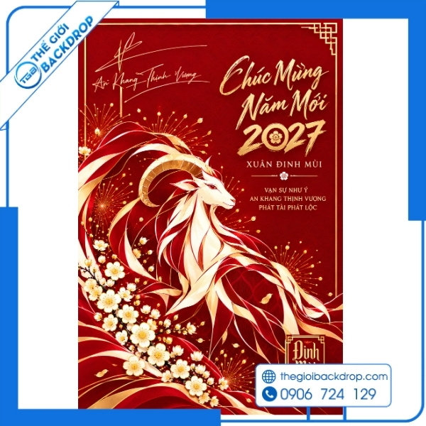 99+ Mẫu Poster Tết, Chúc Mừng Năm Mới 2027 Đẹp & Chuẩn In Ấn